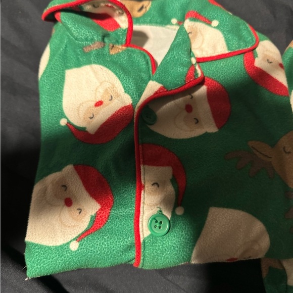 5T Christmas Santa Pajanas! With class c button down. Super cute and fun. - Picture 5 of 8